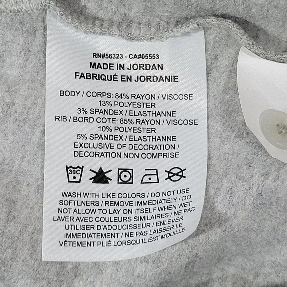 Nike Yoga‎ Women's Dri-Fit Gray Cropped Hoodie Sweatshirt Training XL
